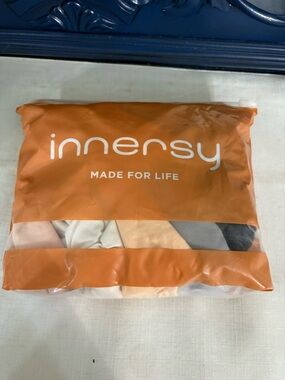 INNERSY Womens High Waist Cotton Panties XL Lot of 5 Multicolor Briefs NWT